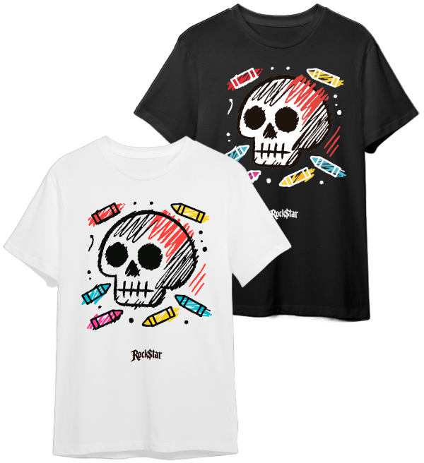 Crayon Skull
