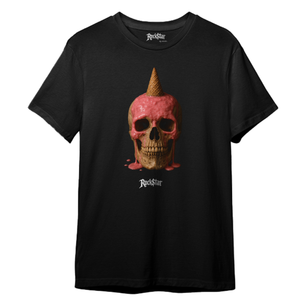 Skull with ice cream