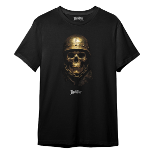 Skull with helmet