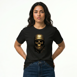 Skull with helmet