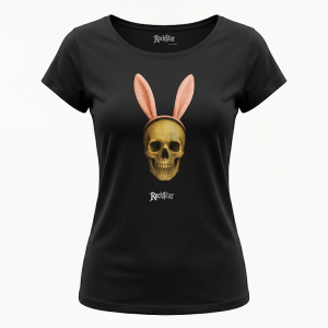 Skull with bunny ears
