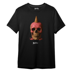 Skull with ice cream