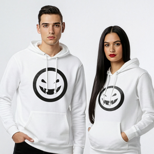 White Wicked Smiley - Image 1