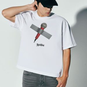 Camiseta Unisex Oversize Microphone And Tape