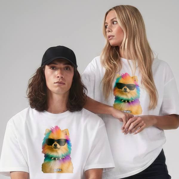 Rainbow dog Mockup 2