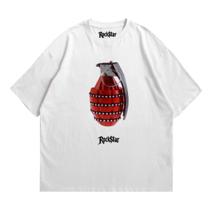 Camiseta Unisex Oversize Red Grenade - Image 2