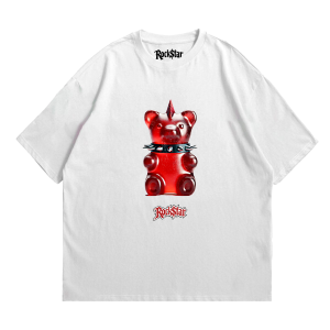 Camiseta Unisex Oversize Punk Bear - Image 2