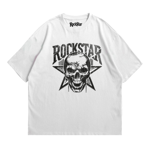 Camiseta Unisex Oversize Rockstar Skull - Image 2