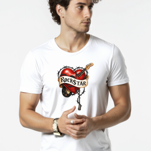 Camiseta Hombre Rocker Heart