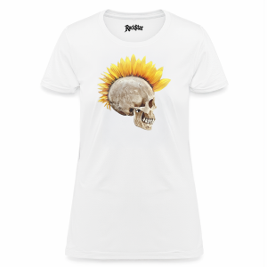 Camiseta Mujer Sunflower Skeleton White - Image 2