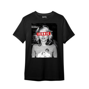 Camiseta Ajuste Mediano Iconic para Hombre en Negro