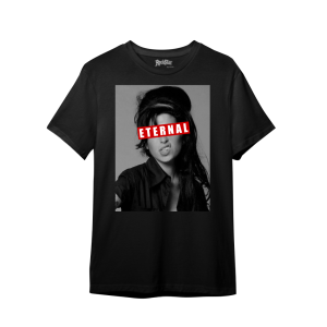 Camiseta Ajuste Mediano Eternal para Hombre en Negro