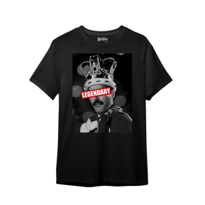 Camiseta Ajuste Mediano Legendary para Hombre en Negro