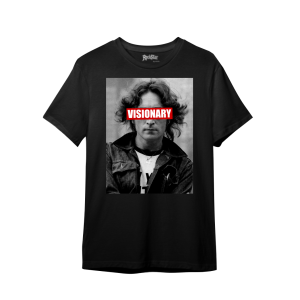 Camiseta Ajuste Mediano Visionary para Hombre en Negro