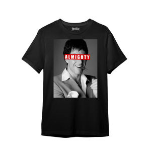 Camiseta Ajuste Mediano Almighty para Hombre en Negro