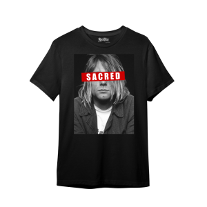 Camiseta Ajuste Mediano Sacred para Hombre en Negro