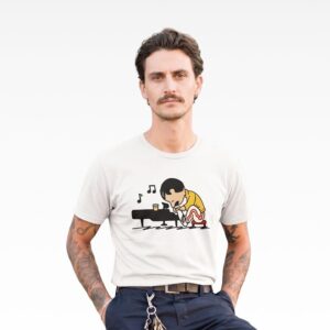 Camiseta Regular Fit para Hombre Drawn F Mercury White - Image 1