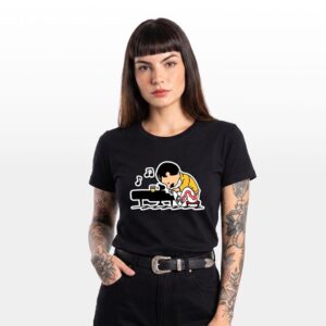 Camiseta Regular Fit para Mujer Drawn F Mercury - Image 1