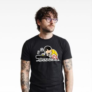 Camiseta Regular Fit para Hombre Drawn F Mercury