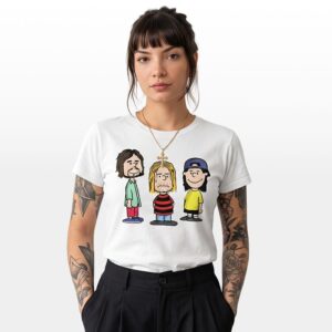 Camiseta Regular Fit para Mujer Drawn Nirvana White - Image 1